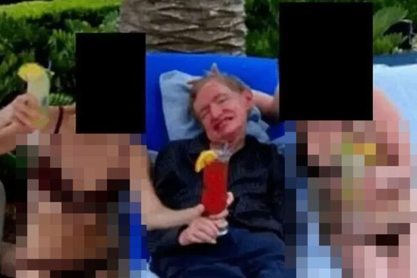 Stephen Hawking é visto com duas mulheres em nova foto dos arquivos de Epstein