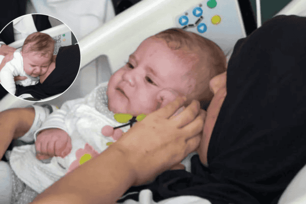 Bebê que sobreviveu 128 horas sob os escombros reencontra a mãe após 54 dias