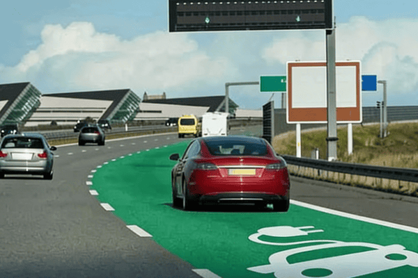 Detroit inaugura primeira via nos EUA com recarga sem fio para veículos elétricos