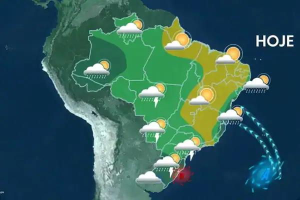 Brasil registra segunda-feira com sol, calor e pancadas de chuva; veja a previsão por região