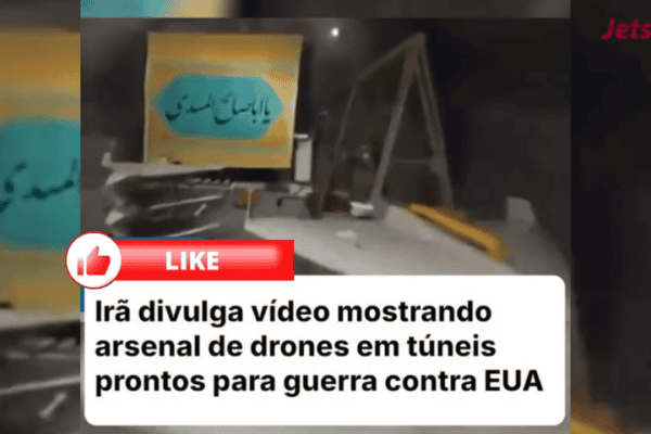 Irã divulga vídeo mostrando arsenal de drones em túneis prontos para guerra contra EUA