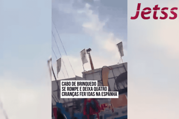 Cabo de brinquedo se rompe e deixa quatro crianças feridas na Espanha