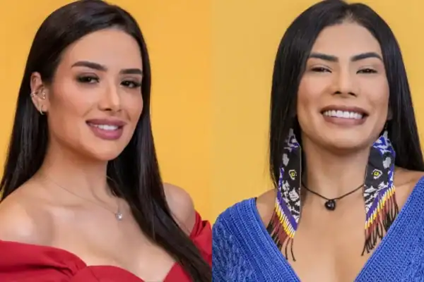 Jordana e Marciele trocam beijo em festa do BBB 26
