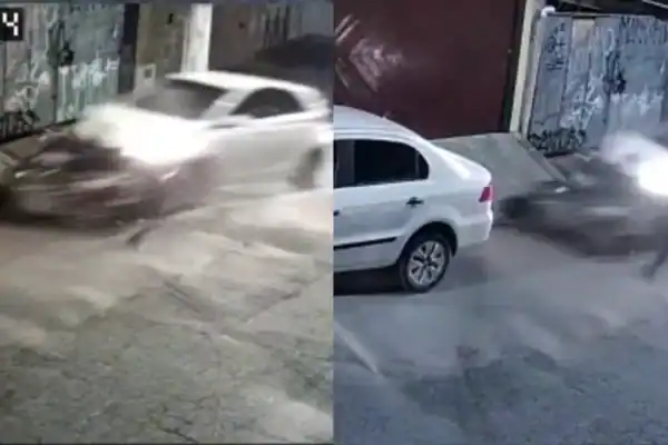 Câmera flagra momento em que ex-namorado atropela mulher