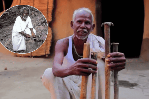 Homem perde a esposa para a montanha e passa 22 anos quebrando ela sozinho para salvar vidas