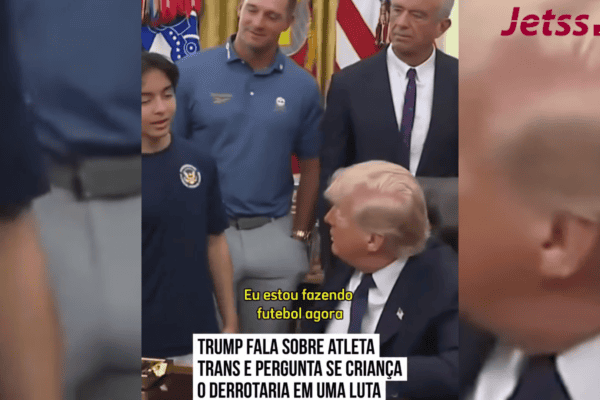Trump fala sobre atleta trans e pergunta se criança o derrotaria em uma luta