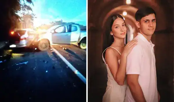 Casal morre em acidente grave 19 dias após o casamento