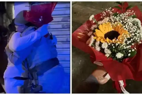 Vídeo: PM que salvou mulher após ‘pedido de pizza’ reencontra vítima