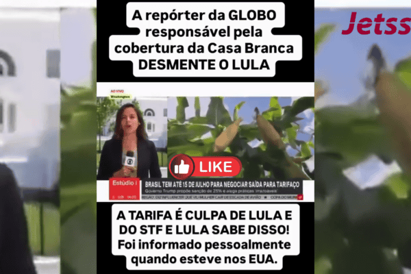 Repórter da Globo responsável pela cobertura da Casa Branca desmente o Lula