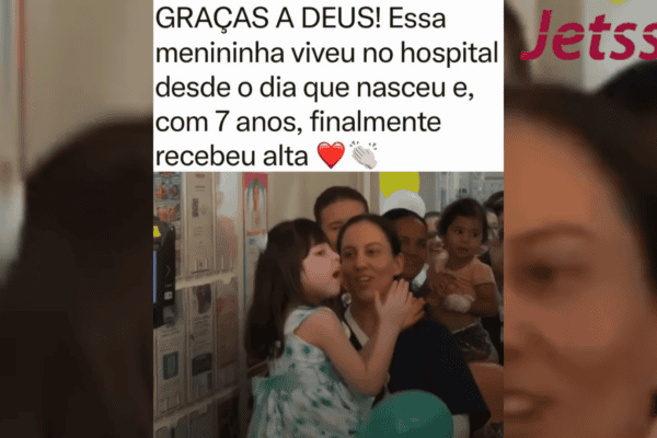Essa menininha viveu no hospital desde o dia que nasceu e, com 7 anos, finalmente recebeu alta
