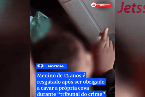 Menino de 12 anos é resgatado após ser obrigado a cavar a própria cova durante “tribunal do crime”