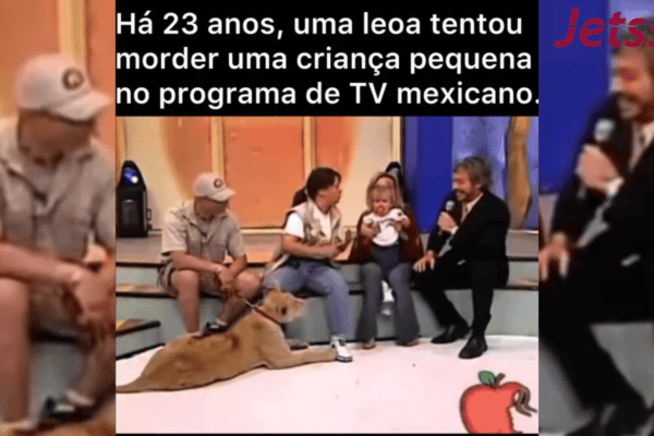Leoa ataca criança durante programa de TV e treinadora confronta: “Não foi nada”