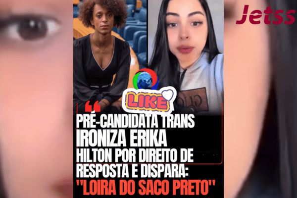 Pré-candidata trans ironiza Erika Hilton por direito de resposta e dispara: “Loira do saco preto”