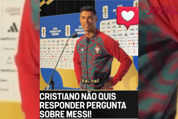 Cristiano não responde pergunta sobre Messi e manda recado afiado a jornalista; veja o vídeo