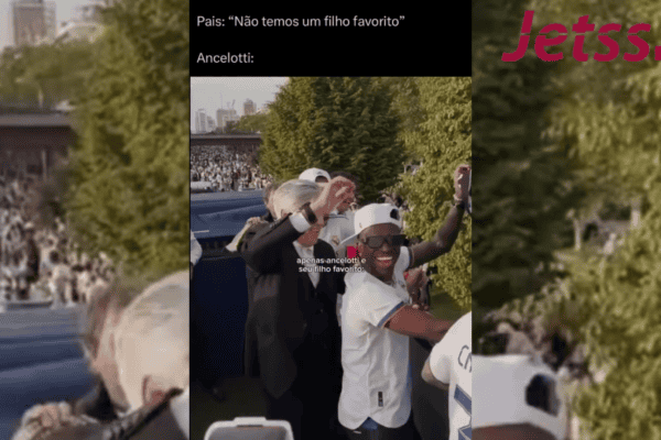 Carlo Ancelotti demonstra preferência por Vini Jr. em cenas que viralizam na web