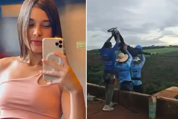Vídeo registra instante da queda fatal de jovem em salto de rope jump
