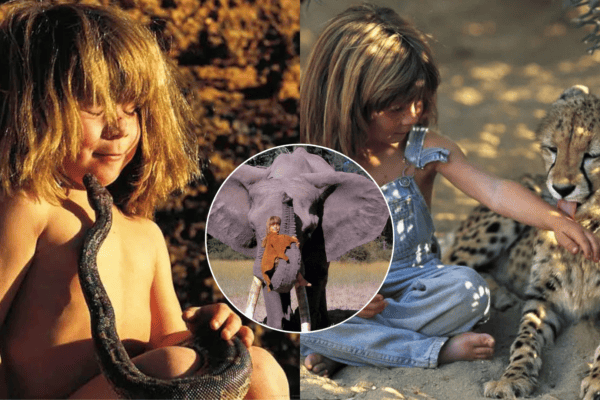 Ela cresceu cercada por animais selvagens e hoje impressiona com sua história
