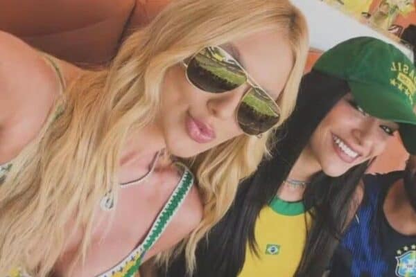 Virginia é vista ao lado da mãe de Vini Jr. em Miami