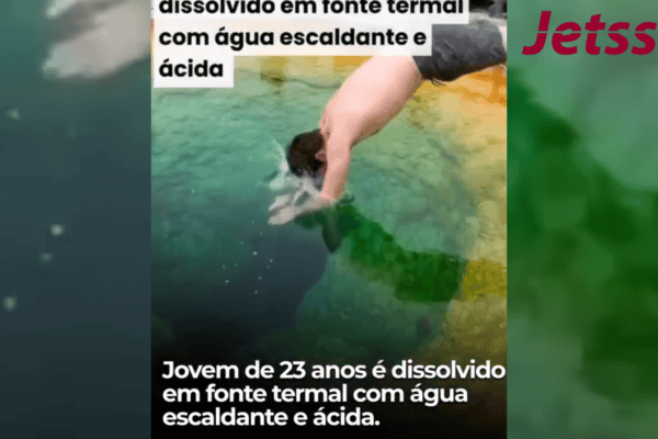 Jovem de 23 anos é dissolvido em fonte termal com água escaldante e ácida