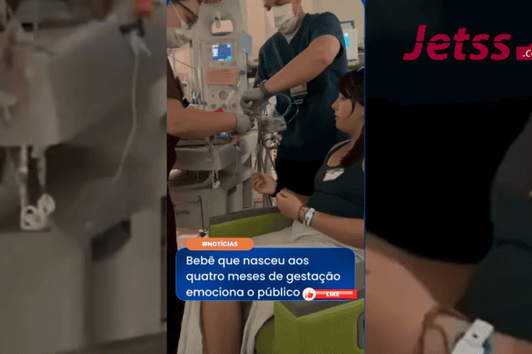 Bebê que nasceu aos quatro meses de gestaçãc emociona o público