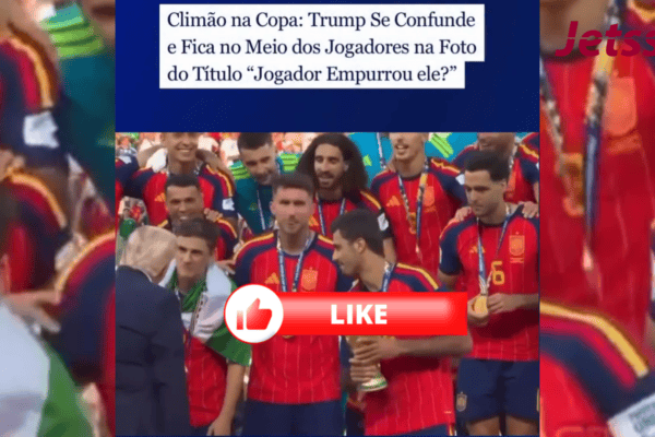 Climão na Copa: Trump se confunde e fica no meio dos Jogadores na foto do Título