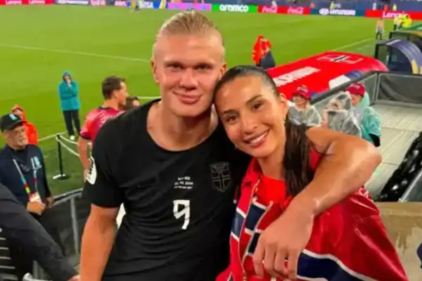 Esposa de Haaland provoca torcedores brasileiros antes de Brasil x Noruega
