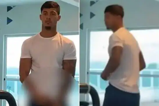 Imagens revelam esconderijo de suspeito de ato obsceno em academia após prisão