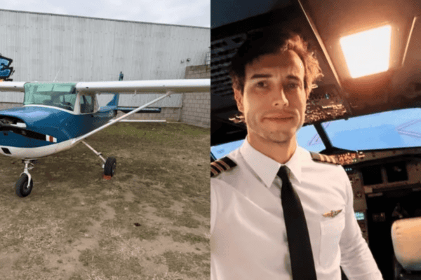Instrutor de voo abre porta, se joga de avião em pleno ar e deixa recado para aluna