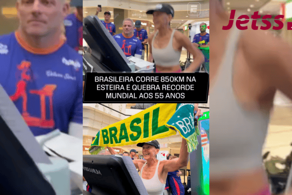 Brasileira corre 850 km na esteira e quebra recorde mundial aos 55 anos