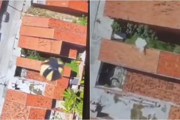 Criminosos lançam explosivo com drone em Fortaleza e um suspeito é preso