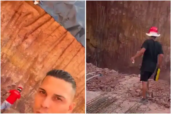 Empresário Vanderson Santana grava comemoração em obra que resultou em tragédia horas depois