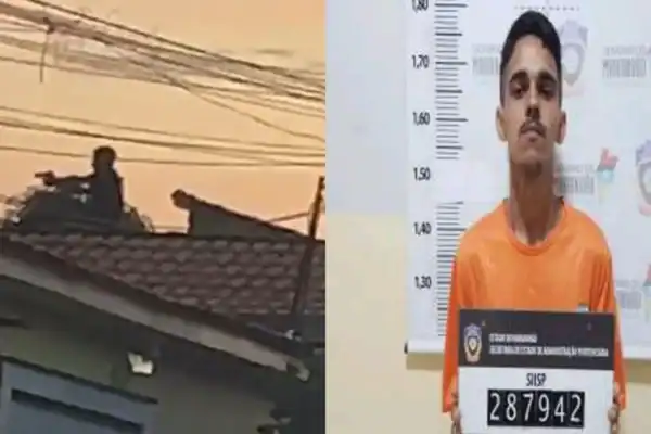 Vídeo mostra homem atirando do telhado em pedestres antes de ser morto pela PM