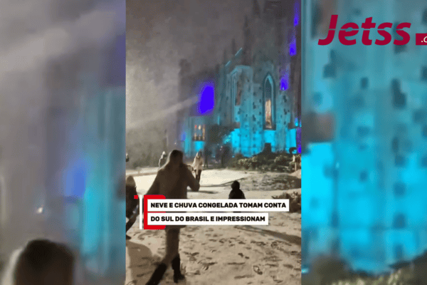 Neve e chuva congelada tomam conta do Sul do Brasil e impressionam
