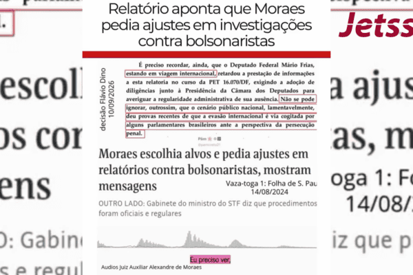 Relatório aponta que Moraes pedia ajustes em investigações contra bolsonaristas