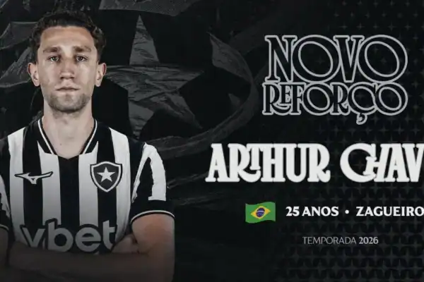 Botafogo confirma empréstimo de Arthur Chaves até o fim de 2027