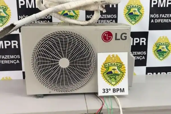 Homem furta ar-condicionado, cai em fuga e é preso