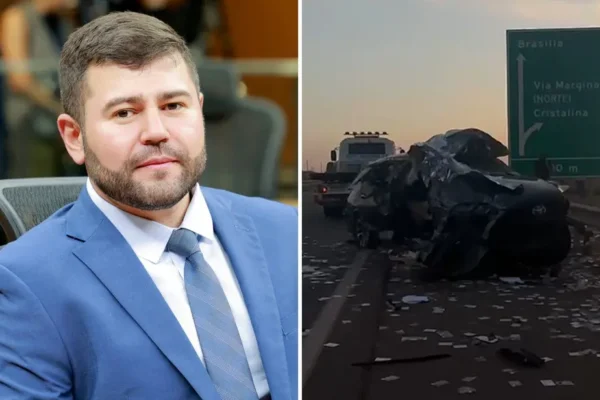 Vídeo registra destruição da caminhonete que transportava o deputado Amilton Filho em Goiás