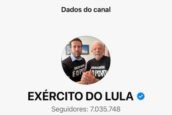 Canal Exército do Lula supera 7 milhões no WhatsApp e André Janones faz anúncio